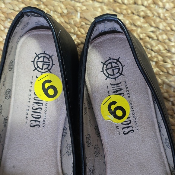 Harborside Anabel Comfort Slip-On Ballet Flats Black Womens 9 Trendy Neutral EUC - Picture 4 of 9